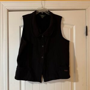 Womens XXL Woolrich black vest